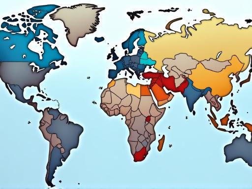 Un mapa temático digital mostrando flujos de migración con colores vibrantes.