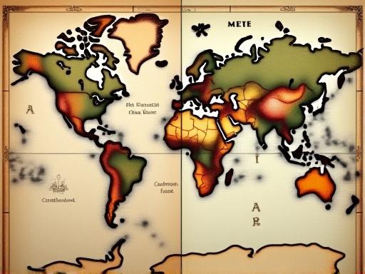 Una imagen dividida mostrando un mapa antiguo dañado a la izquierda y su versión restaurada digitalmente a la derecha.